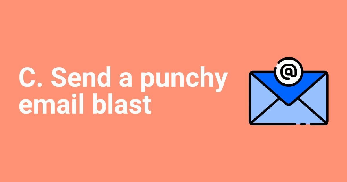 Email blast