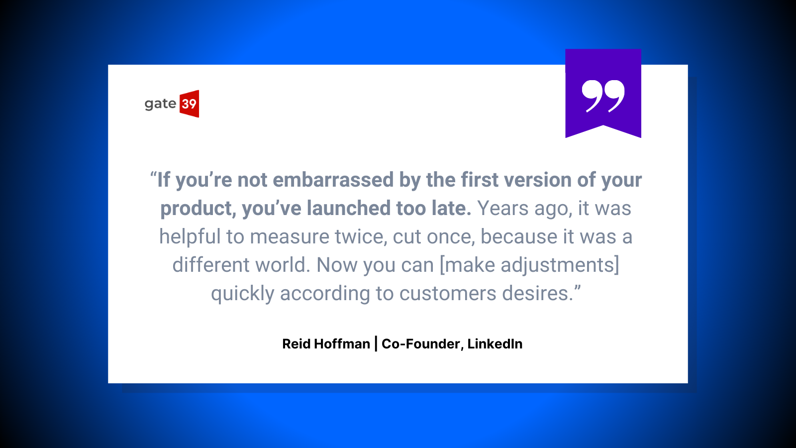 Reid Hoffman Quote