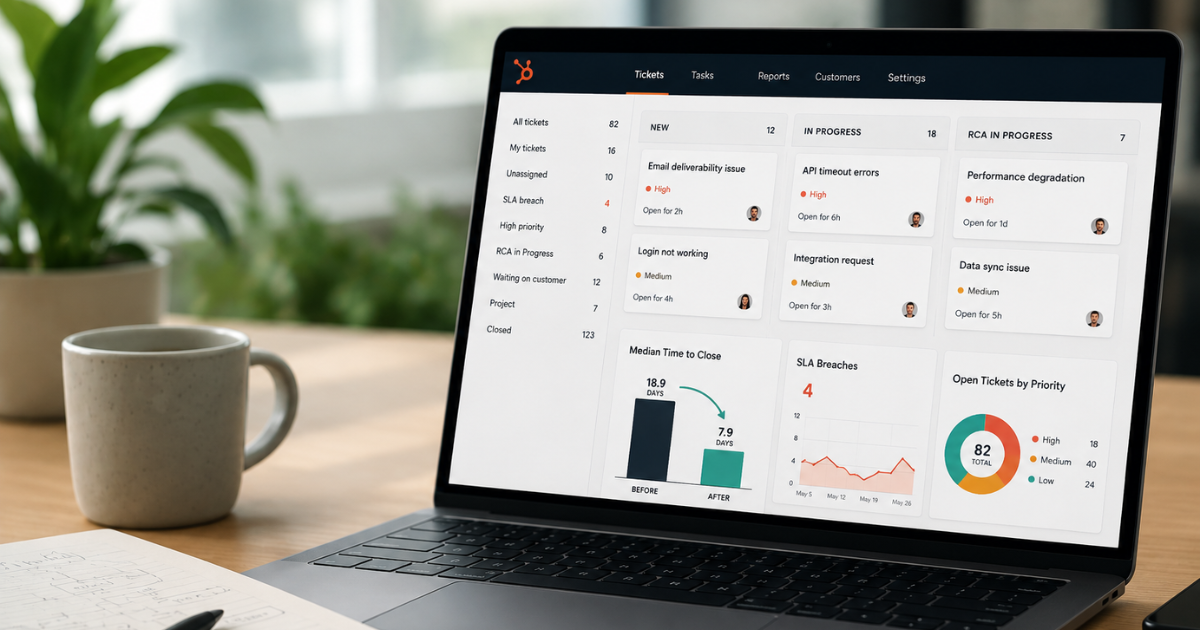How HubSpot Help Desk Reduced Our Median Close Time