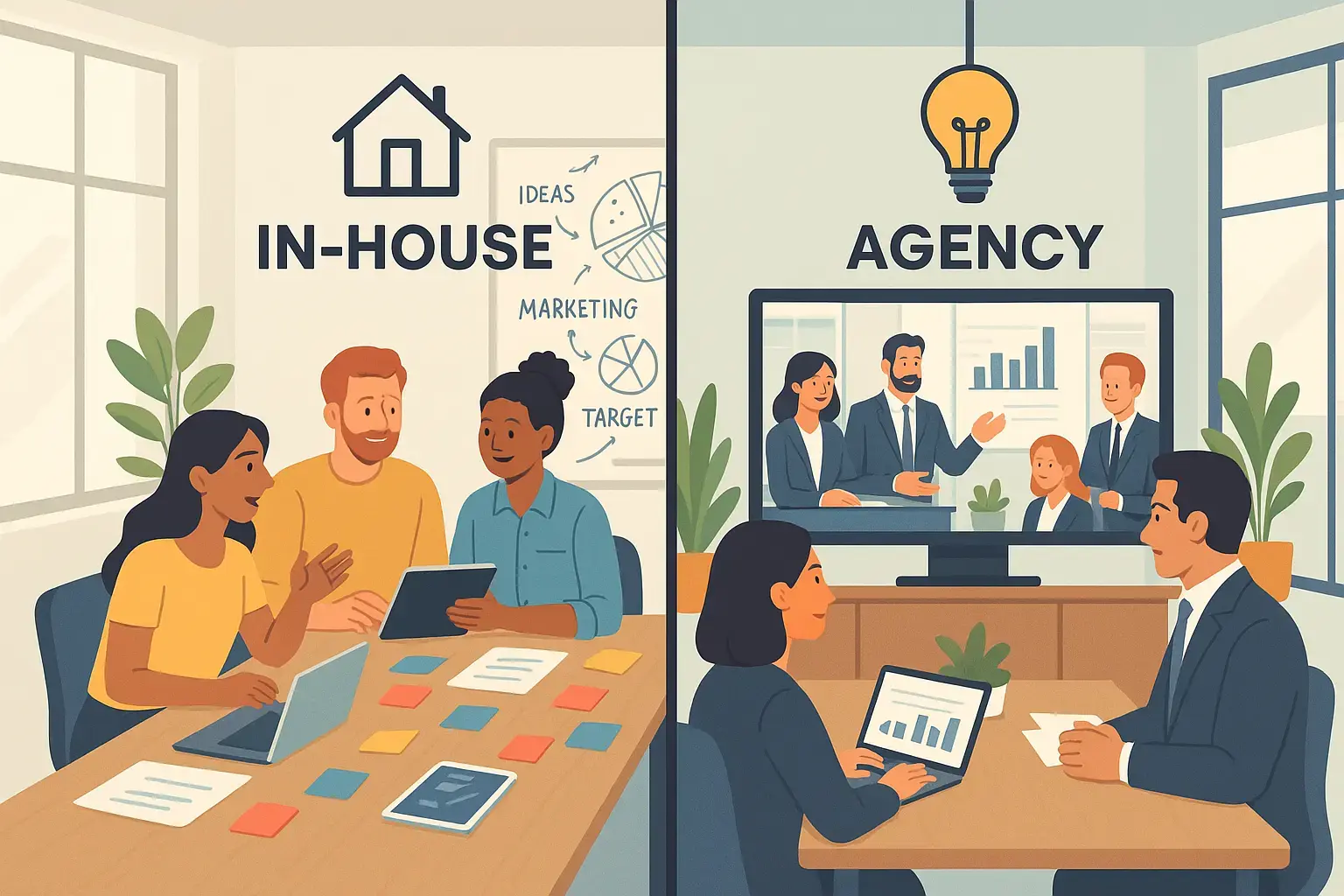 The Case for Hiring a Marketing Agency Versus Using an Internal Marketing Team